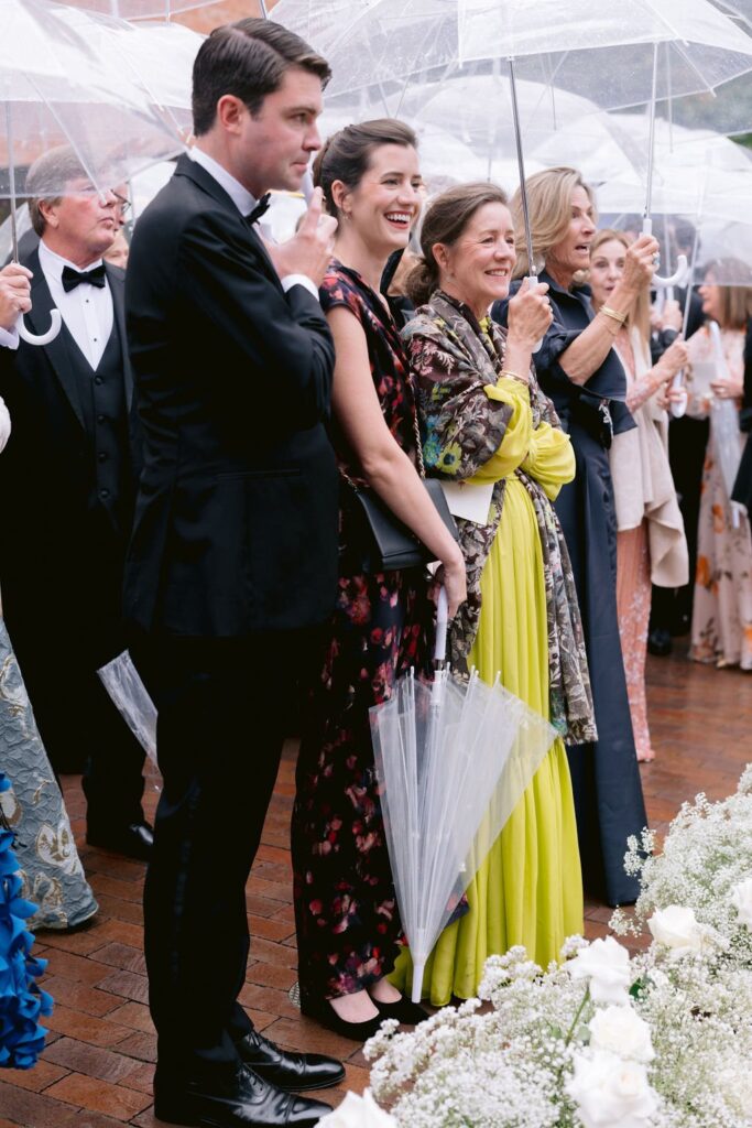 wedding guest fully immersed in the ceremony at a jerome aspen hotel wedding