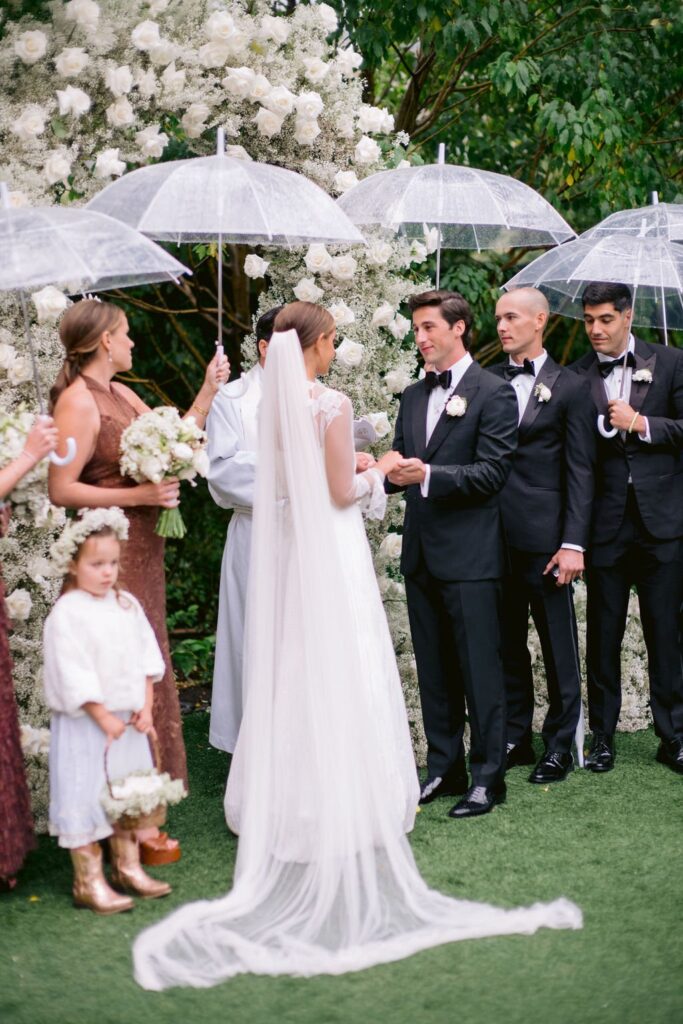 bride and groom sharing a special moment during their vows at their hotel jerome aspen wedding