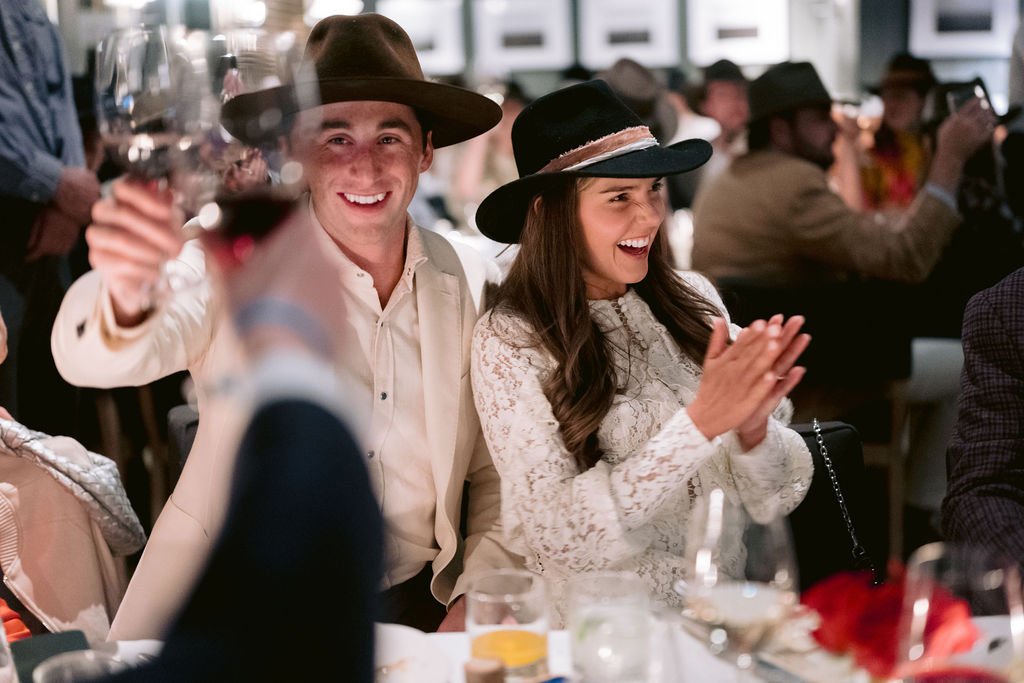 bride and groom enjoying the moment at ther aspen meadows resort wedding