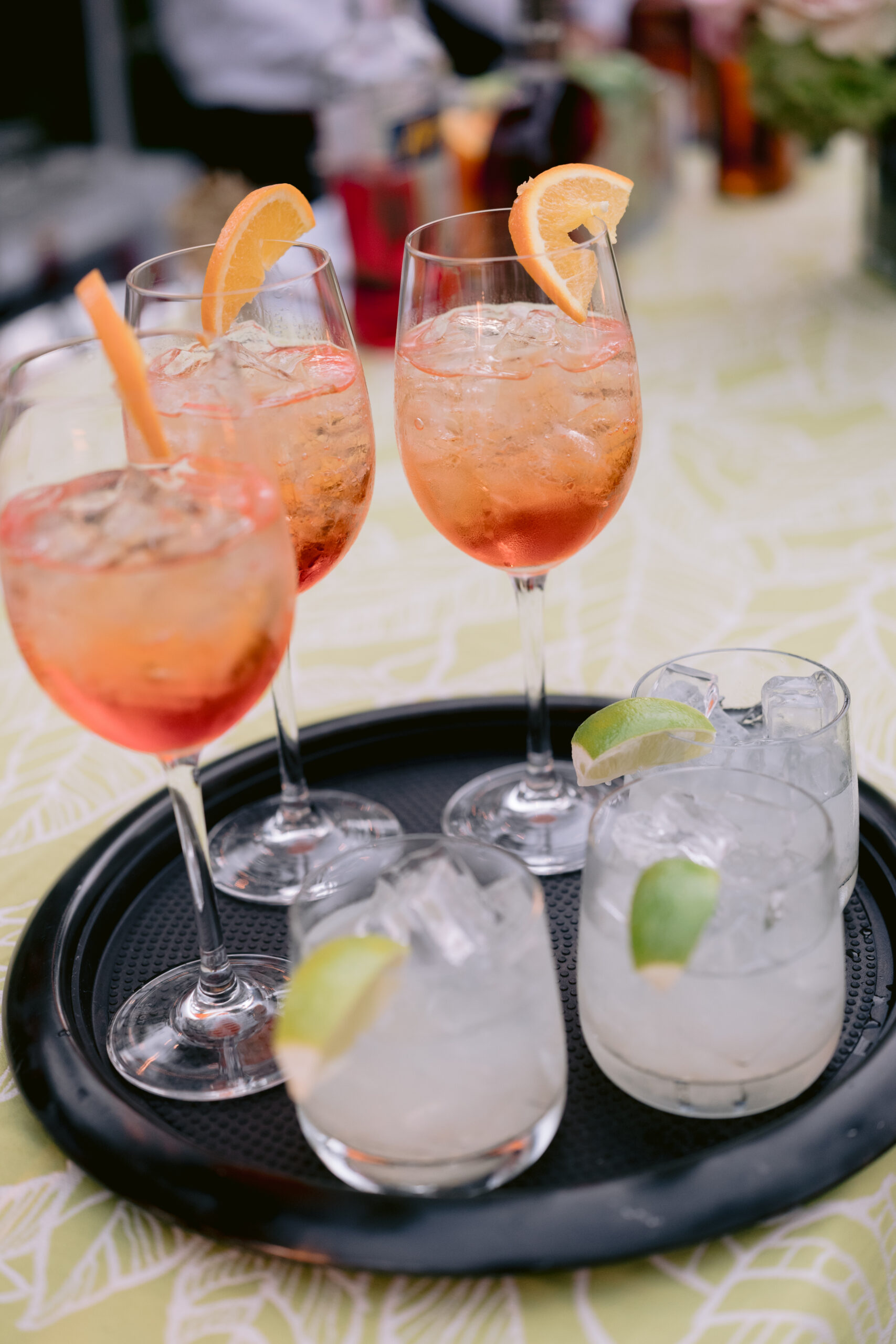 drinks served at the colony hotel and event venue in palm beach, fl