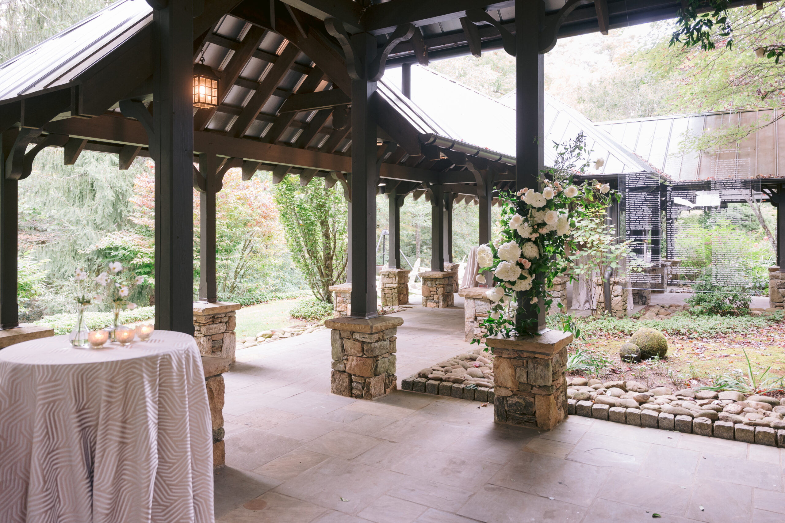 wedding reception space at old edwards half-mile farm